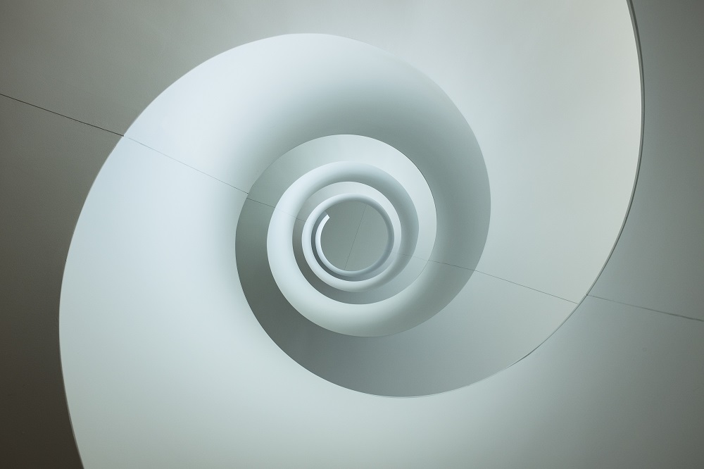 white spiral